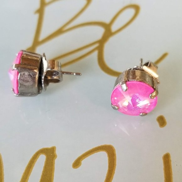 Sorrelli Pink Stud Earrings - Picture 8 of 14